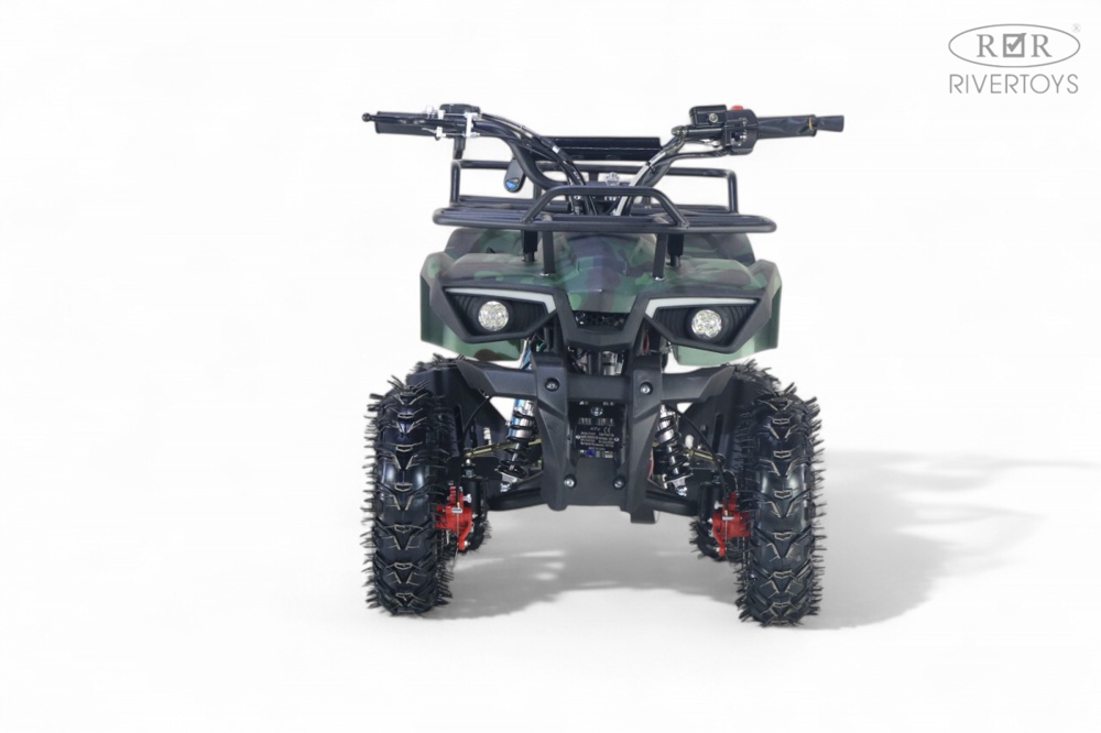 Детский квадроцикл RiverToys TIGER (зеленый камуфляж) Бензиновый - фото4