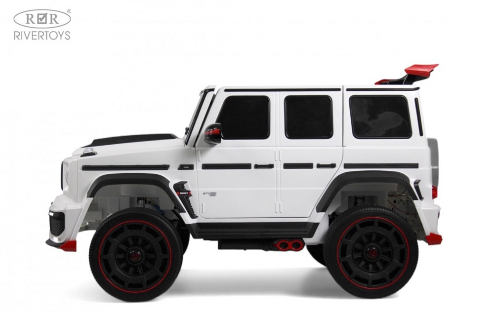 Детский электромобиль RiverToys Z888ZZ (белый) Brabus Полноприводный Двухместный фото-5 Детский электромобиль RiverToys Z888ZZ (белый) Brabus Полноприводный Двухместный фото-5