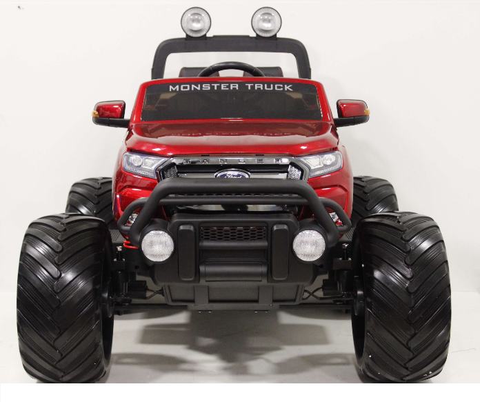 Детский электромобиль RiverToys Ford Ranger Monster Truck 4WD DK-MT550 (вишневый) глянец лицензия - фото2