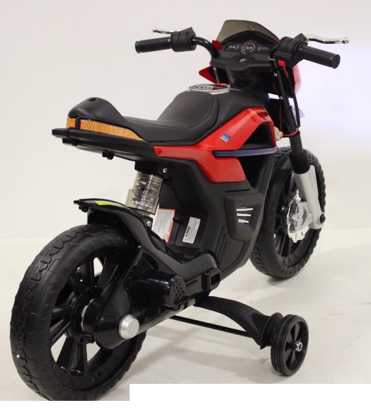Детский электромобиль, мотоцикл RiverToys Moto JT5158 (белый) - фото3