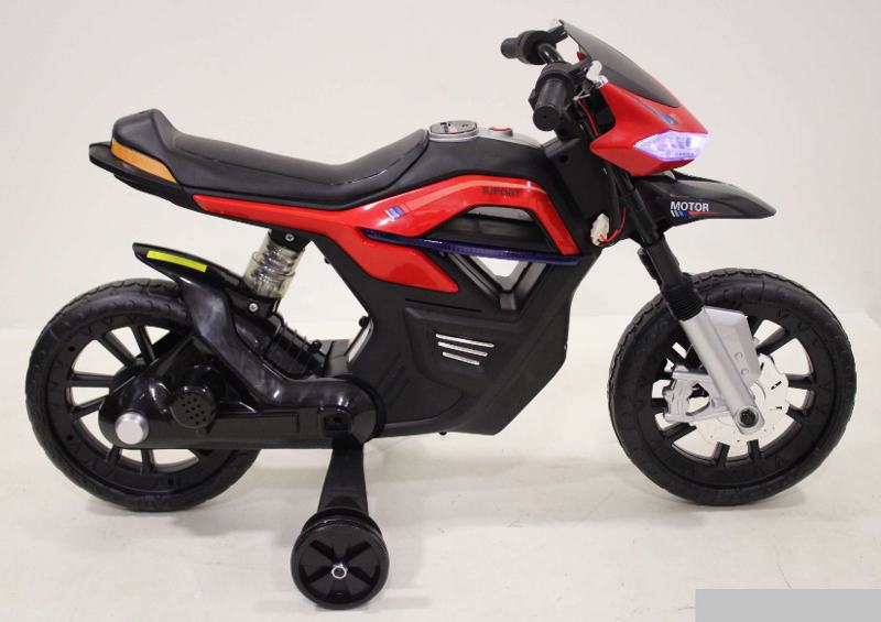 Детский электромобиль, мотоцикл RiverToys Moto JT5158 (белый) - фото5