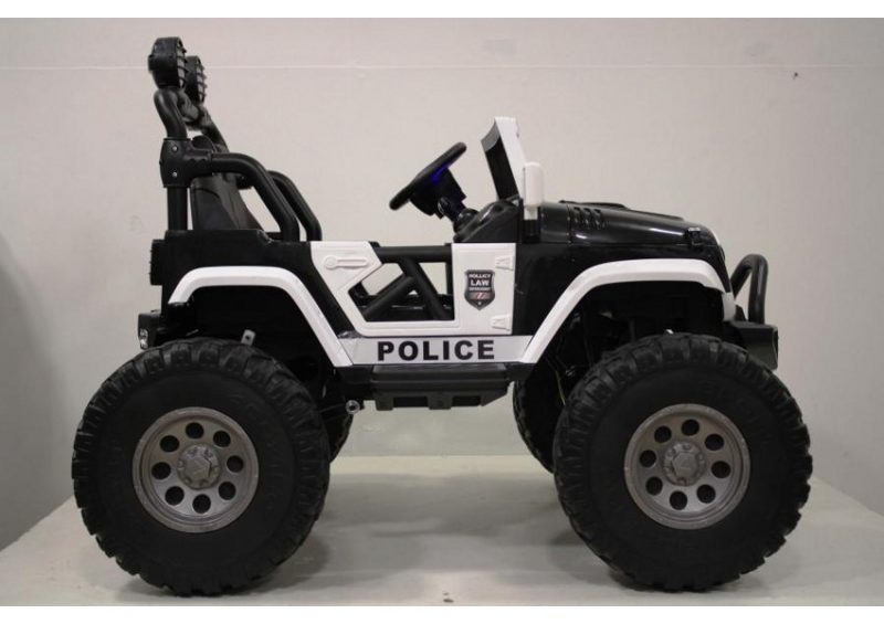 Детский электромобиль RiverToys A004AA-A (белый) Jeep Police - фото5