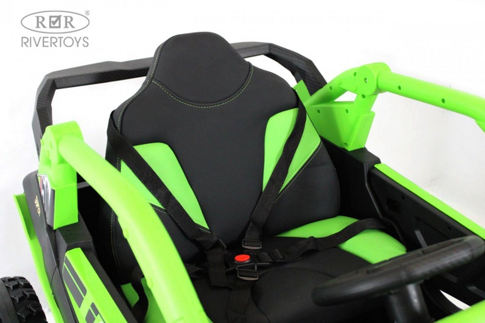 Детский электромобиль RiverToys Z707ZZ (зеленый) - фото3