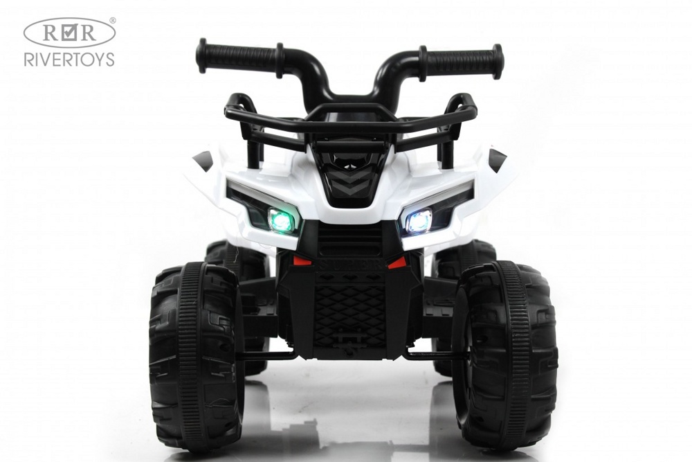 Детский электроквадроцикл RiverToys L111LL (белый) - фото4