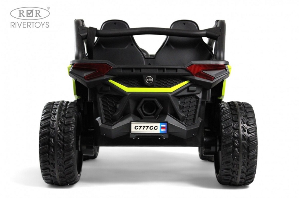 Детский электромобиль RiverToys C777CC (жёлтый) Buggy Двухместный Полноприводный - фото4