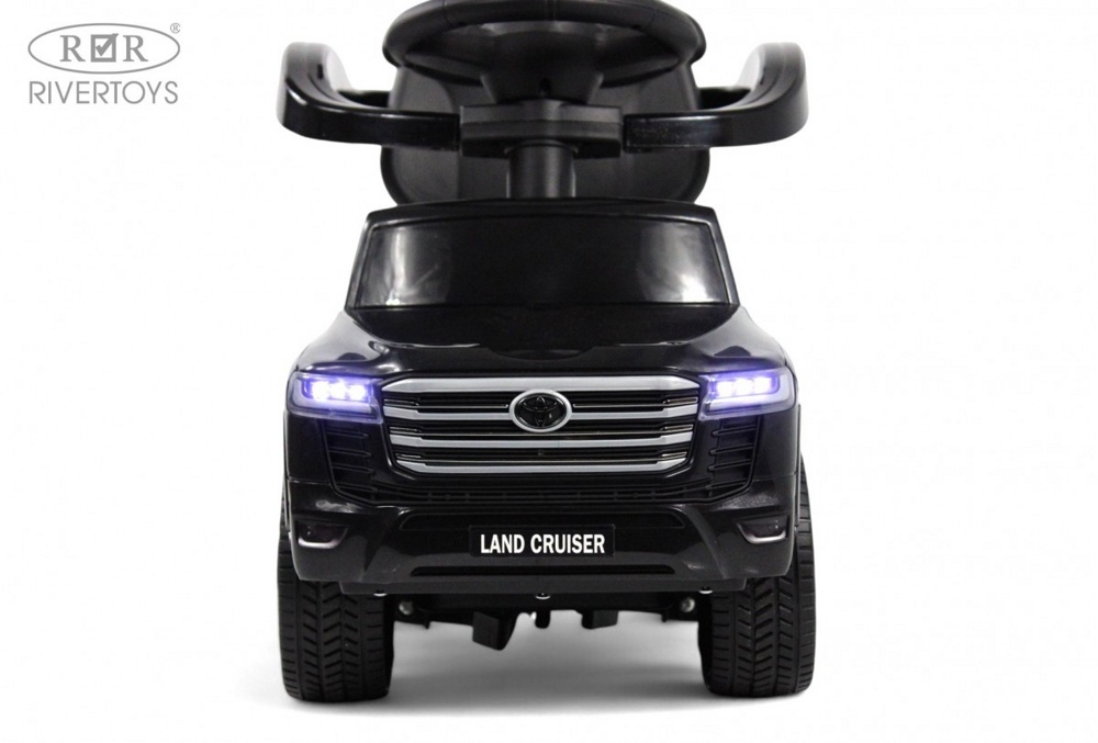 Детский толокар RiverToys Toyota Land Cruiser 300 Z002ZZ-C (черный) фото-4 Детский толокар RiverToys Toyota Land Cruiser 300 Z002ZZ-C (черный) фото-4