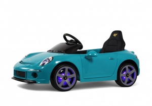 Детский электромобиль RiverToys Porsche 911 RUF A444AA (синий) - фото