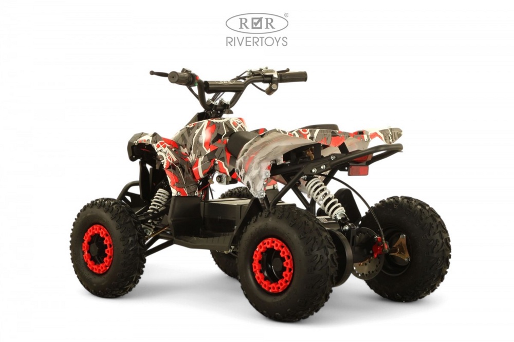 Детский электроквадроцикл RiverToys MARK (красный Special) - фото3