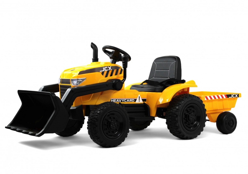 Детский электромобиль трактор-погрузчик RiverToys T333TT (жёлтый)