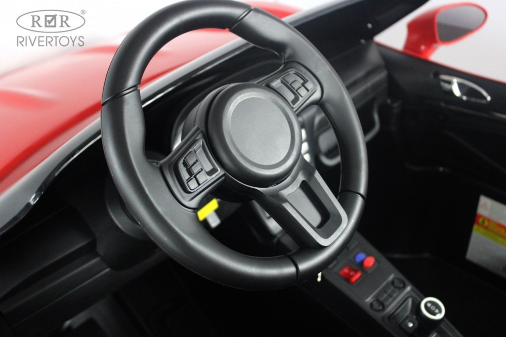 Детский электромобиль RiverToys T911TT NEW (красный) Двухместный до 100кг - фото3