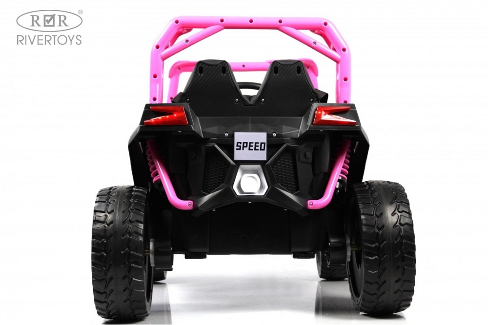 Детский электромобиль RiverToys F888FF 4WD (розовый) - фото6