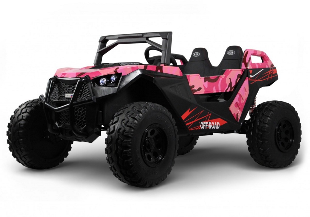 Детский электромобиль RiverToys A707AA LUX NEW 4WD (розовый камуфляж) Двухместный Полноприводный - фото1 Детский электромобиль RiverToys A707AA LUX NEW 4WD (розовый камуфляж) Двухместный Полноприводный - фото1
