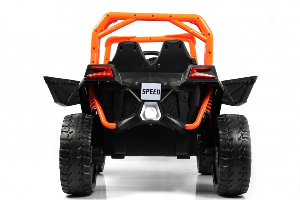 Детский электромобиль RiverToys F888FF-A (оранжевый) Функция качалки - фото3