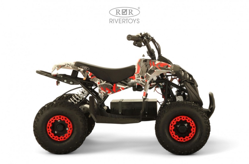 Детский электроквадроцикл RiverToys MARK (красный Special) - фото4