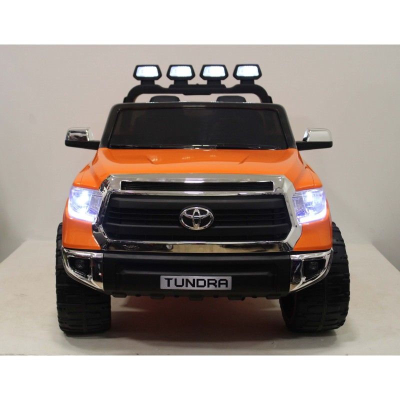 Детский электромобиль RiverToys Toyota Tundra JJ2255 (оранжевый) лицензия 24V двухместный - фото2