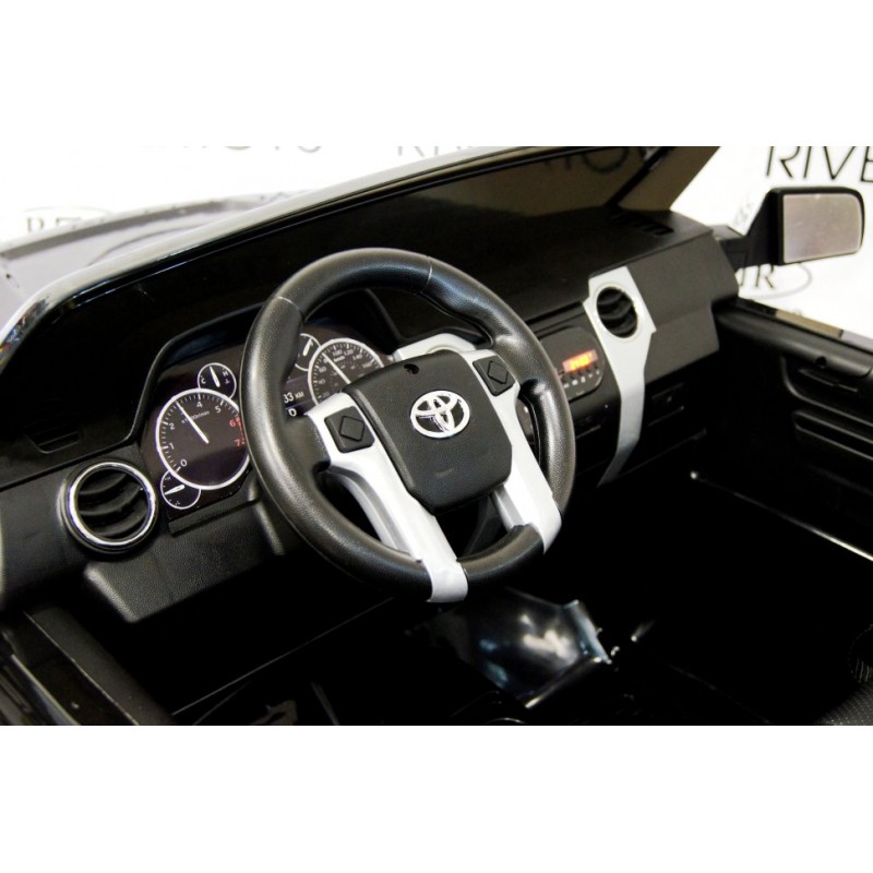 Детский электромобиль RiverToys Toyota Tundra JJ2255 (черный) лицензия 24V двухместный - фото6