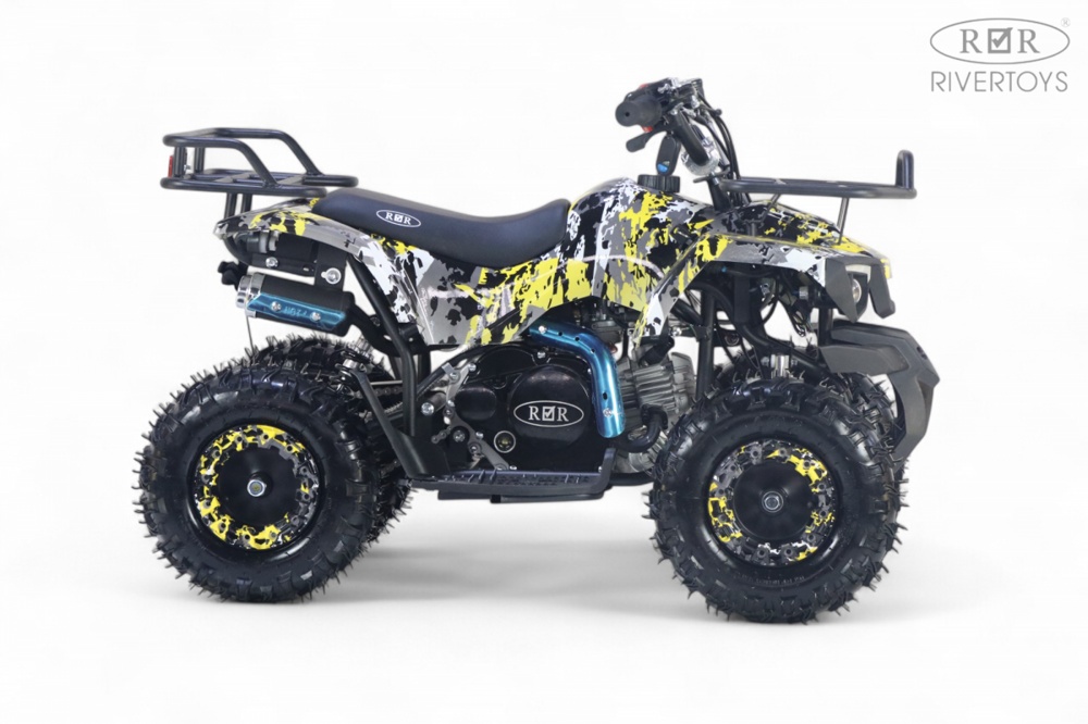 Детский квадроцикл RiverToys TIGER (желтый special) Бензиновый - фото2