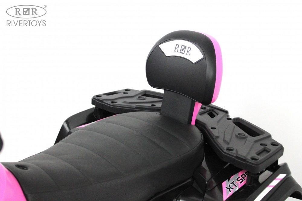 Детский электроквадроцикл RiverToys T001TT 4WD (розовый) - фото6