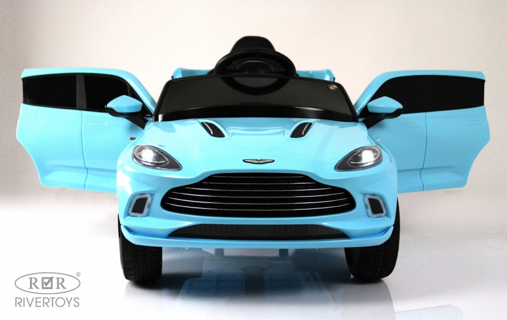 Детский электромобиль RiverToys Aston Martin P888PP (голубой) Лицензия - фото2