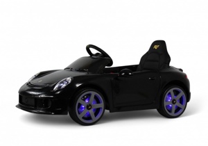 Детский электромобиль RiverToys Porsche 911 RUF A444AA (черный) - фото