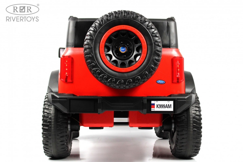 Детский электромобиль RiverToys K999AM (красный) Полноприводный - фото6