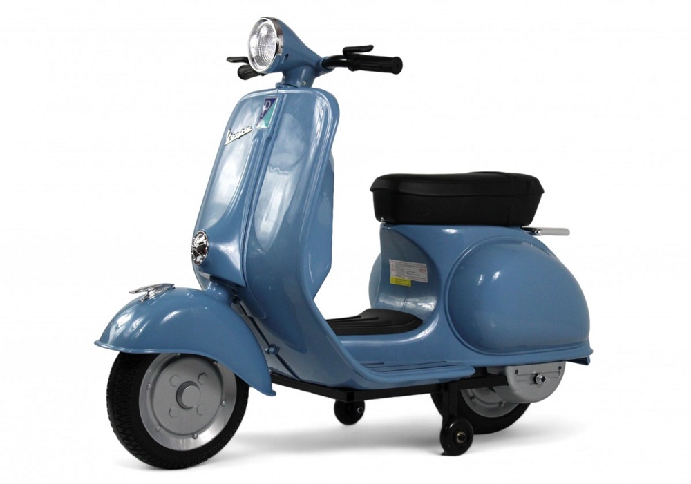 Детский электроскутер RiverToys VESPA M888MM (синий)