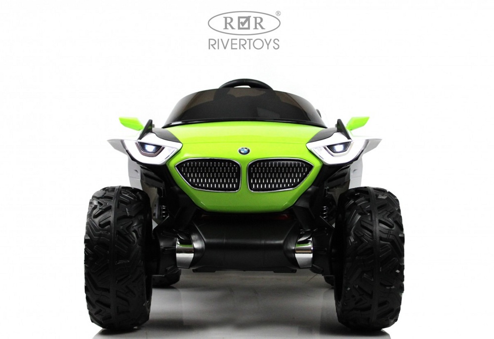 Детский электромобиль RiverToys K888AM (зеленый) BMW - фото2