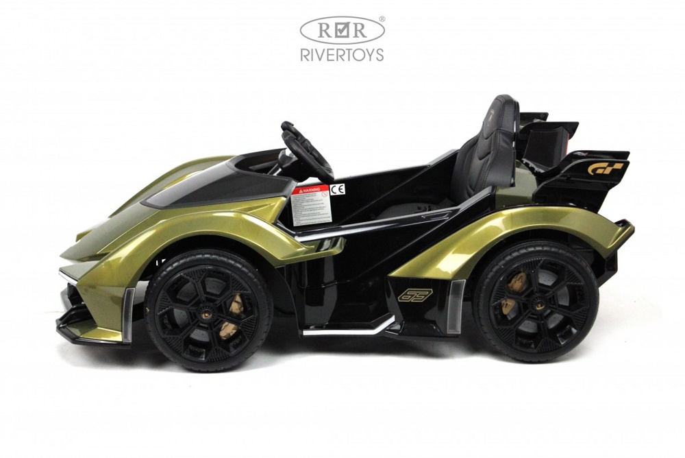 Детский электромобиль RiverToys Lamborghini GT HL528 (камуфляж) Лицензия - фото5