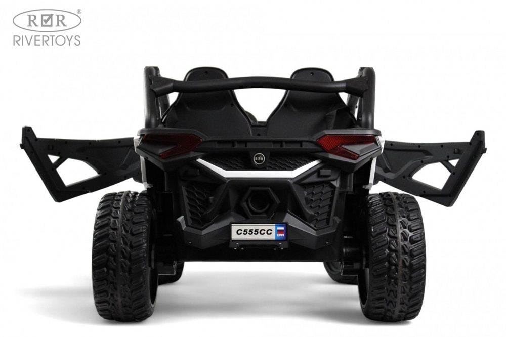 Детский электромобиль RiverToys C555CC (синий) Buggy Двухместный Полноприводный - фото6