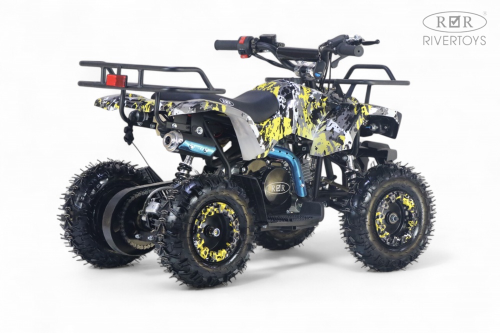 Детский квадроцикл RiverToys TIGER (желтый special) Бензиновый - фото5