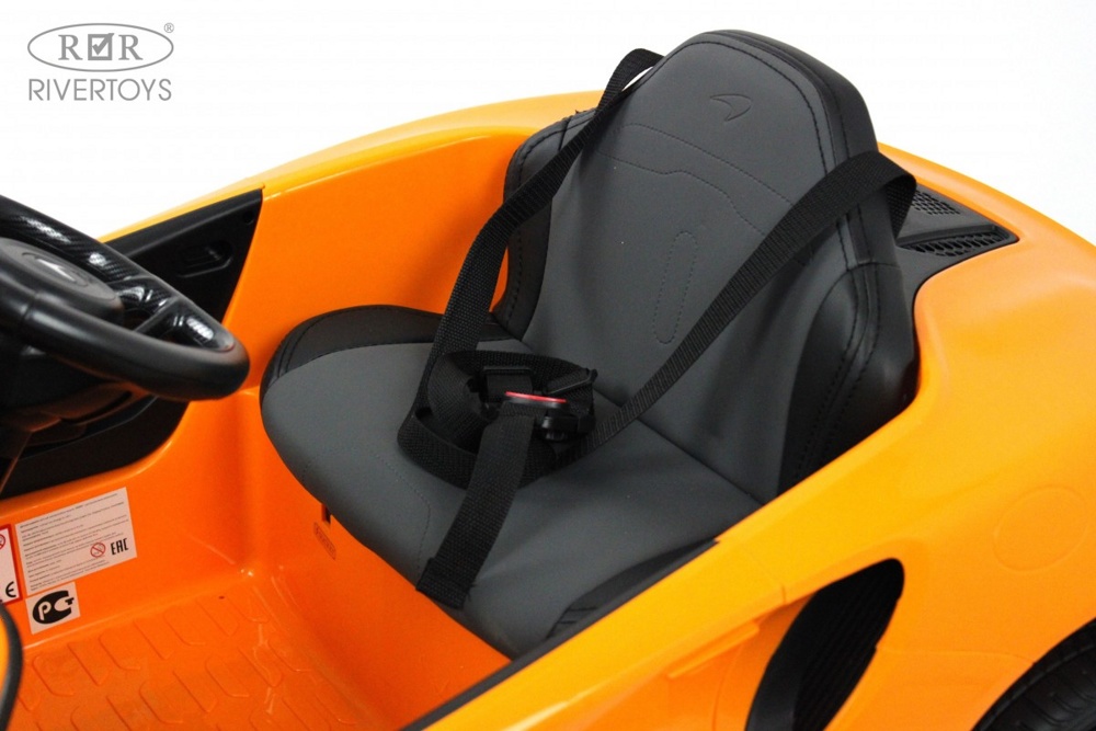 Детский электромобиль RiverToys McLaren Artura P888BP (оранжевый) - фото6