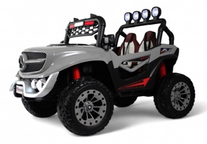Детский электромобиль RiverToys М999БХ (серый) Mercedes Полноприводный Двухместный - фото