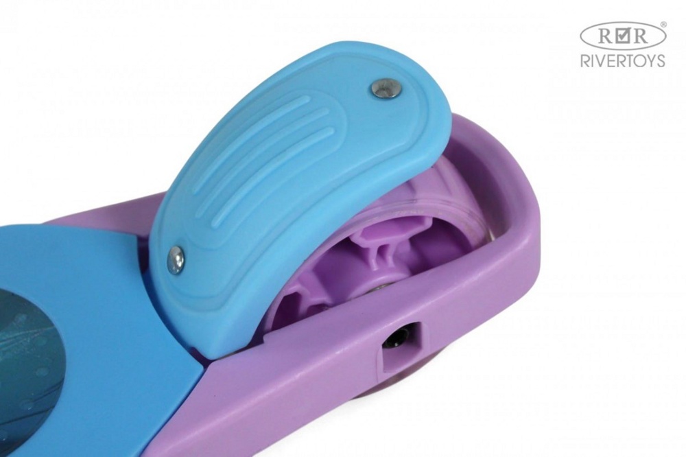 Детский самокат RiverToys HB-101 (розовый) Складной фото-4