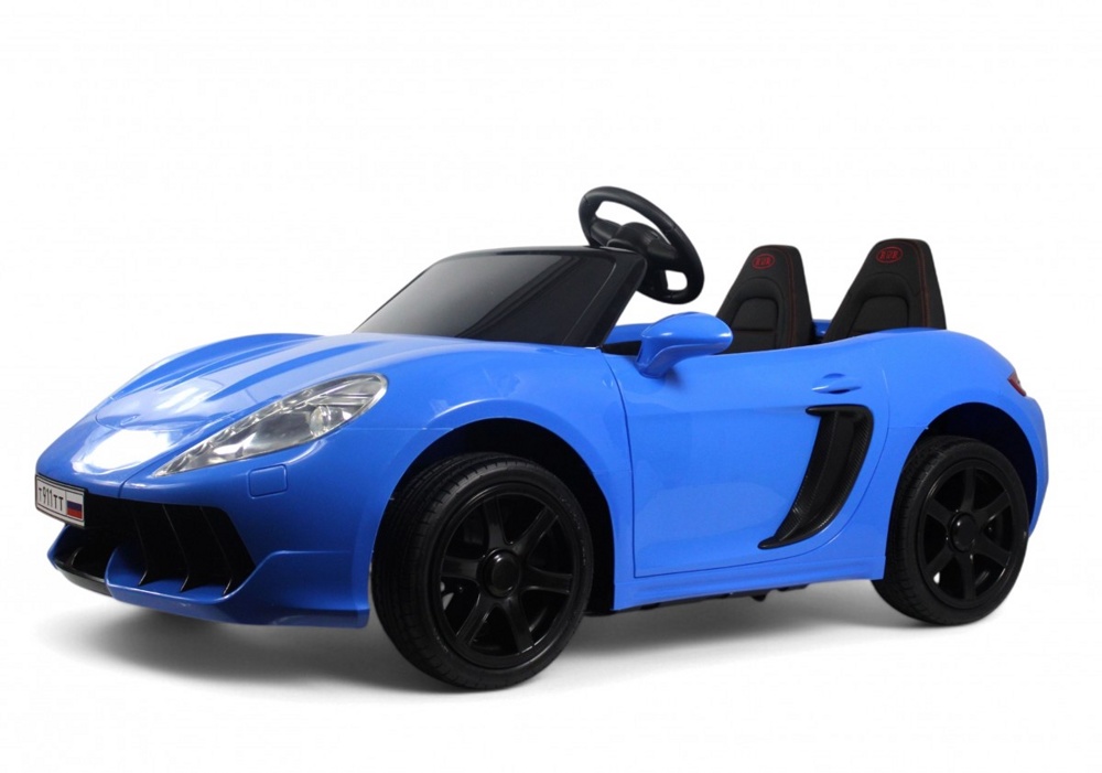 Детский электромобиль RiverToys T911TT NEW (синий) Двухместный до 100кг