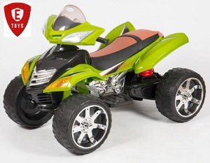 Детский квадроцикл Electric Toys Quad Pro Lux (зеленый)с пультом управления - фото