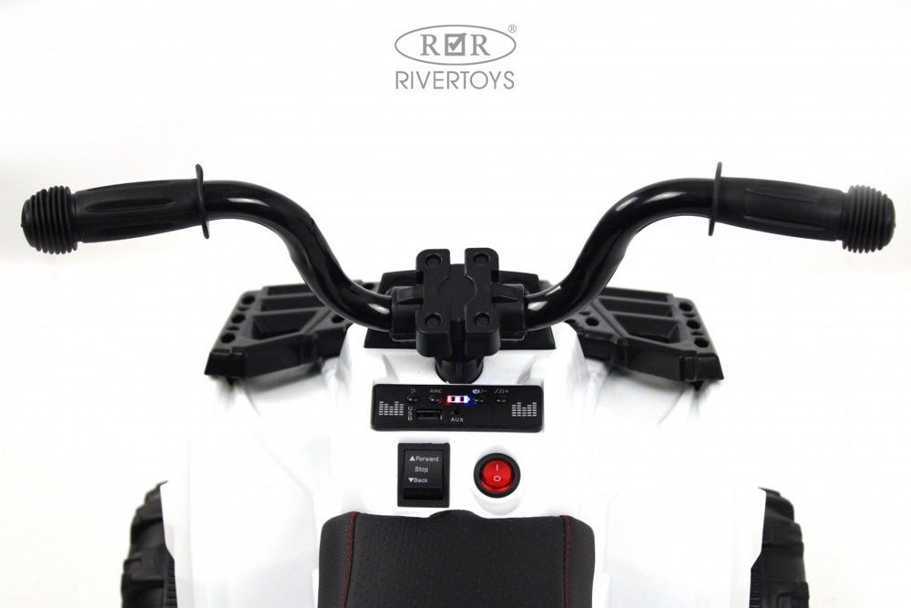 Детский электроквадроцикл RiverToys L222LL (белый) - фото5