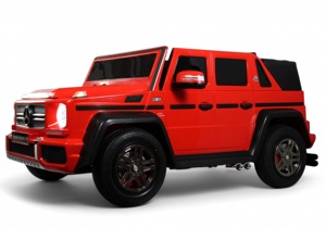 Детский электромобиль RiverToys Mercedes-Maybach G650 Landaulet M999MM (красный) Двухместный до 100кг - фото