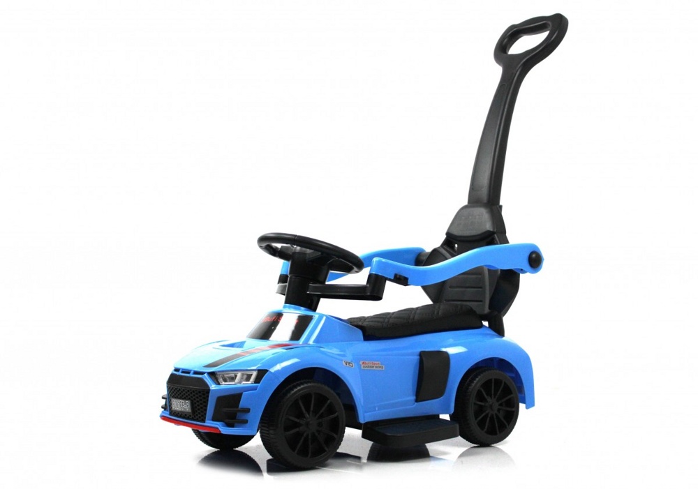 Детский толокар River Toys F002FF-P (синий) Audi