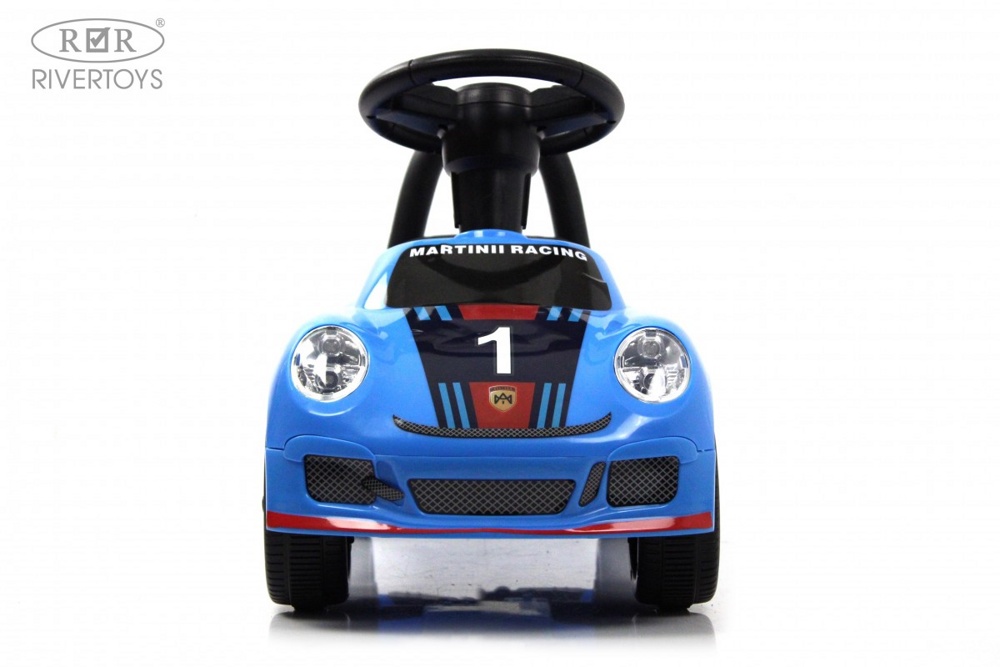 Детский толокар RiverToys F005FF (синий) Porsche - фото2
