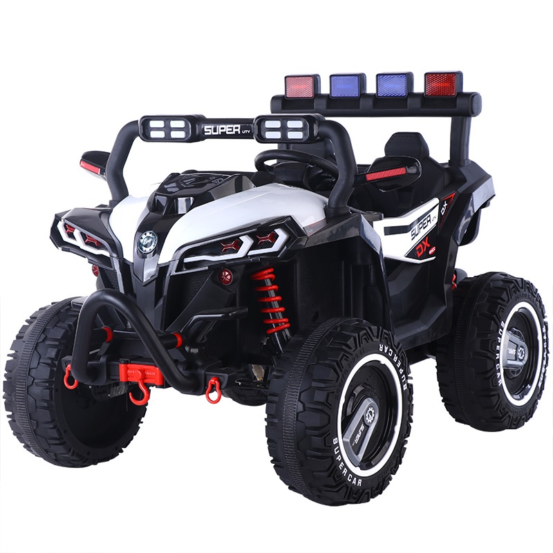 Детский электромобиль Electric Toys Buggy Grizzly LUX 4Х4 арт. LBB985 (белый) двухместный полноприводной