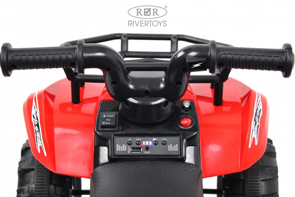 Детский электроквадроцикл RiverToys L111LL (красный) - фото5