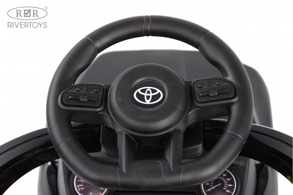 Детский толокар RiverToys Toyota Land Cruiser 300 Z002ZZ-C (черный) - фото2