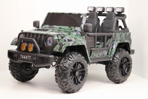 Детский электромобиль RiverToys T909TT (камуфляж) Двухместный - фото