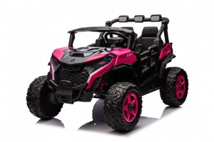 Детский электромобиль RiverToys K555KK 4WD 24V (розовый) Buggy Полноприводный Двухместный - фото
