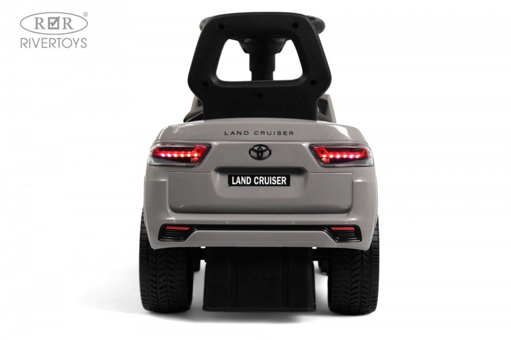 Детский толокар RiverToys Toyota Land Cruiser 300 Z002ZZ-D (серый) фото-6