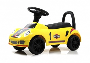 Детский толокар RiverToys F005FF (желтый) Porsche - фото