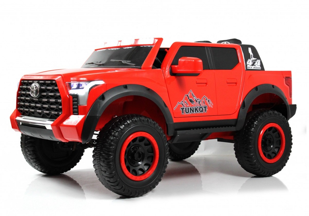 Детский электромобиль RiverToys G444GG (красный) Toyota Tundra Полноприводный