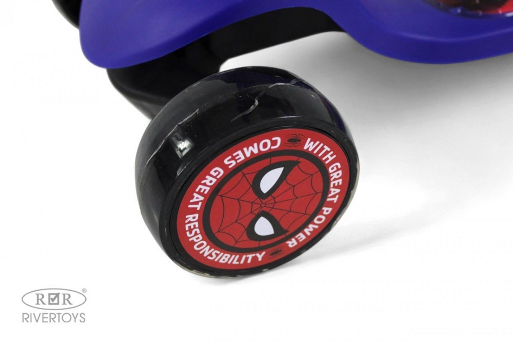 Детский самокат RiverToys HB-101 (темно-синий) Складной фото-6