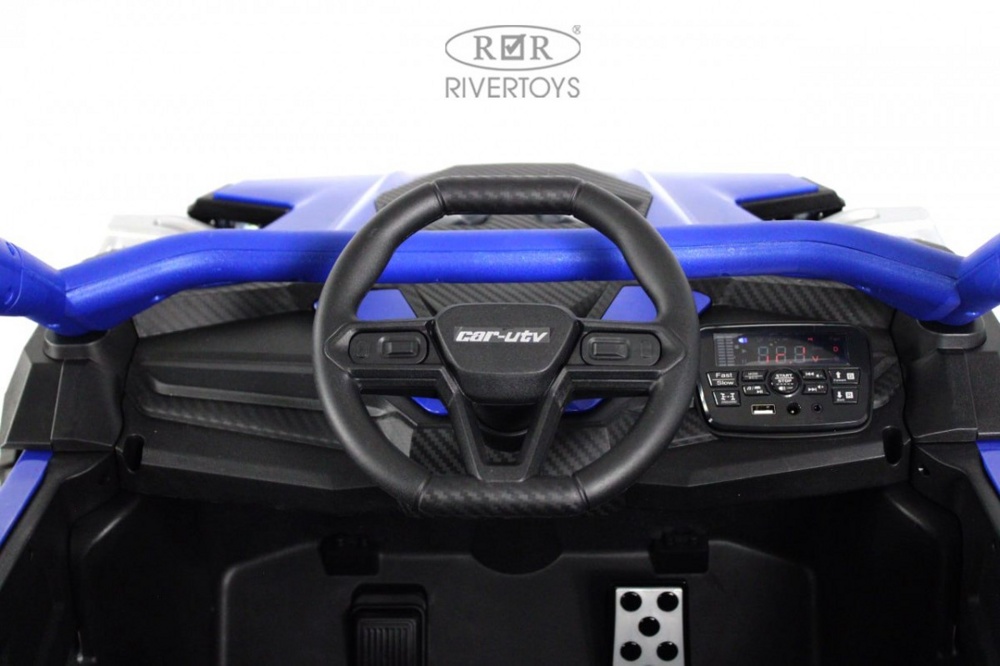 Детский электромобиль RiverToys Z707ZZ (синий) - фото4