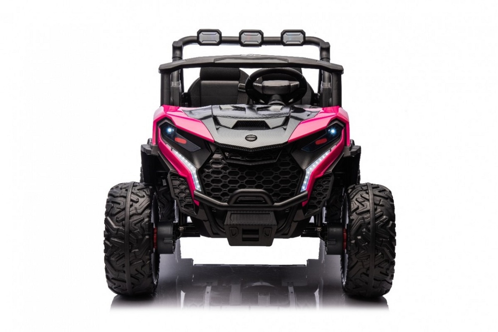Детский электромобиль RiverToys K555KK 4WD 24V (зеленый) Buggy Полноприводный Двухместный - фото5